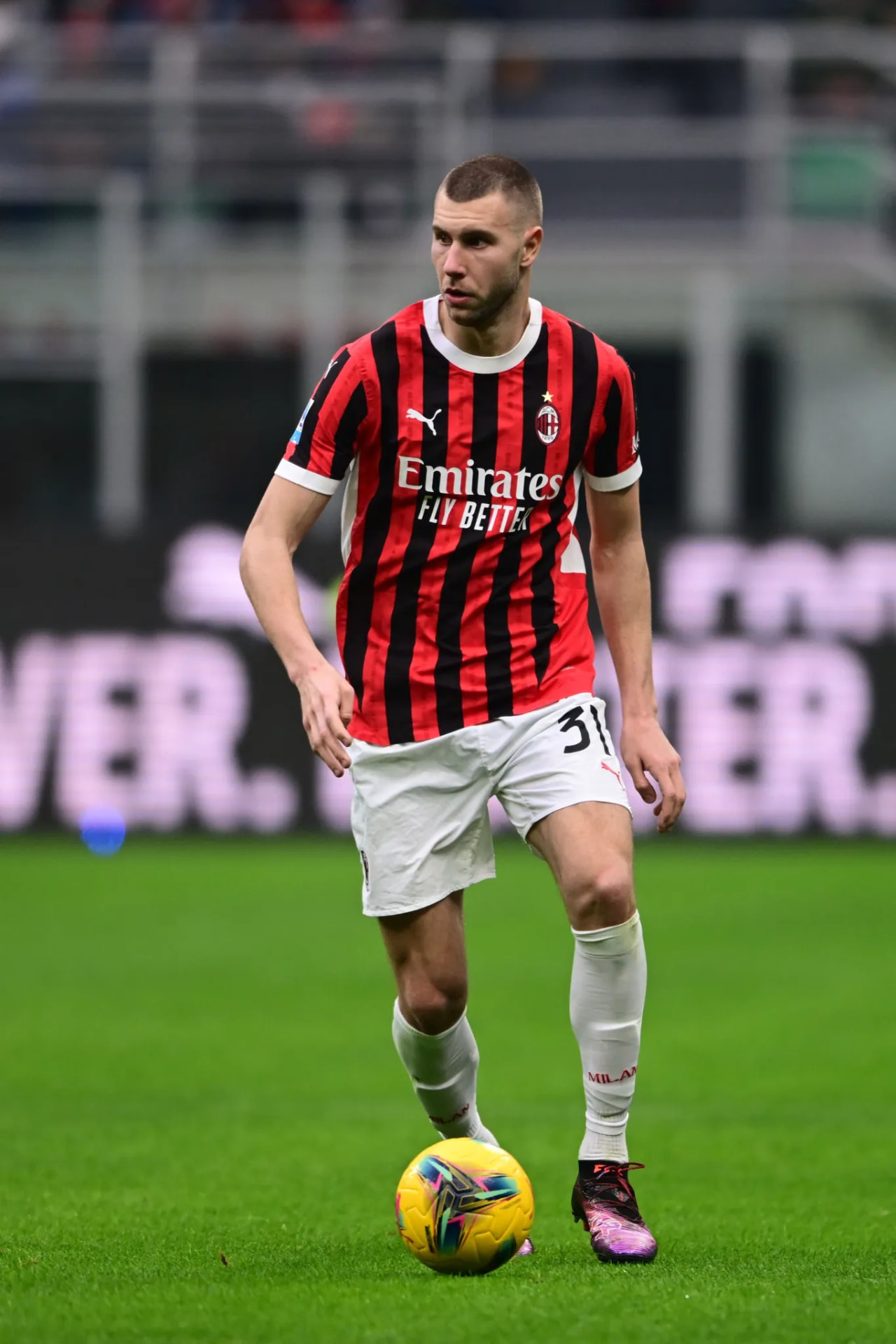 Strahinja Pavlović playing for AC Milan